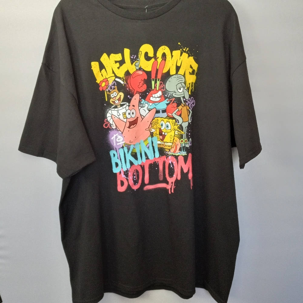 SpongeBob Squarepants Graffiti Graphic Tee